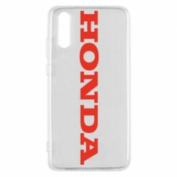 Чехол для Huawei P20 Honda надпись - PrintSalon