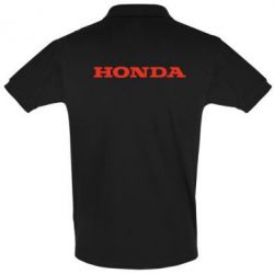 Мужское поло Honda надпись - PrintSalon