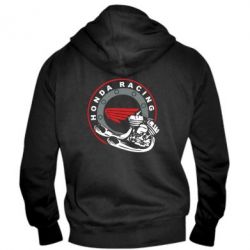 Мужское худи на молнии Honda Racing - PrintSalon