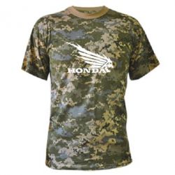 Камуфляжная футболка Honda Skelet - PrintSalon