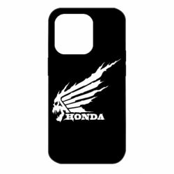 Чехол для iPhone 14 Pro Honda skull - PrintSalon
