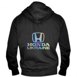 Мужское худи на молнии Honda Ukraine Голограмма