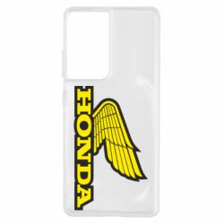 Чехол для Samsung S21 Ultra Honda Vintage Logo - PrintSalon