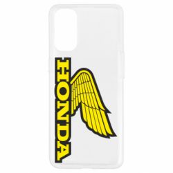 Чехол для Oppo Reno 4 Honda Vintage Logo - PrintSalon