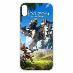 Чехол для iPhone Xs Max Horizon Zero Dawn Ela and mechanical dinosaur - PrintSalon