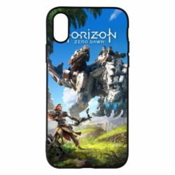 Чехол для iPhone X/Xs Horizon Zero Dawn Ela and mechanical dinosaur - PrintSalon