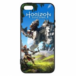 Чехол для iPhone5/5S/SE Horizon Zero Dawn Ela and mechanical dinosaur - PrintSalon