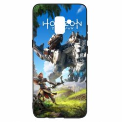 Чехол для Samsung A8+ 2018 Horizon Zero Dawn Ela and mechanical dinosaur - PrintSalon