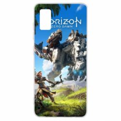 Чехол для Samsung A41 Horizon Zero Dawn Ela and mechanical dinosaur - PrintSalon