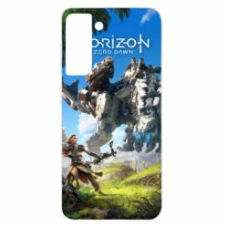 Чехол для Samsung S21 Horizon Zero Dawn Ela and mechanical dinosaur - PrintSalon