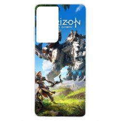 Чехол для Samsung S21 Ultra Horizon Zero Dawn Ela and mechanical dinosaur - PrintSalon