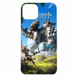 Чехол для iPhone 14 Horizon Zero Dawn Ela and mechanical dinosaur - PrintSalon
