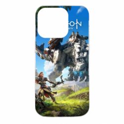 Чехол для iPhone 14 Pro Horizon Zero Dawn Ela and mechanical dinosaur - PrintSalon