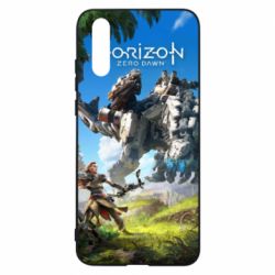 Чехол для Huawei P20 Horizon Zero Dawn Ela and mechanical dinosaur - PrintSalon