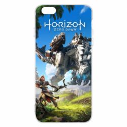 Чехол для iPhone 6 Plus/6S Plus Horizon Zero Dawn Ela and mechanical dinosaur - PrintSalon