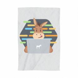 Полотенце с принтом Horse hacker - PrintSalon