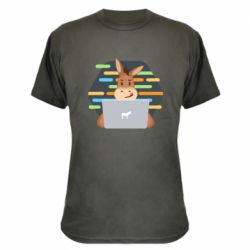 Камуфляжная футболка Horse hacker - PrintSalon