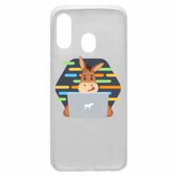 Чехол для Samsung A40 Horse hacker - PrintSalon