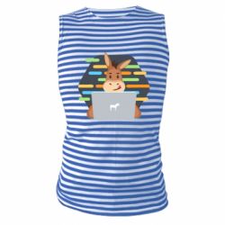 Майка-тельняшка Horse hacker - PrintSalon