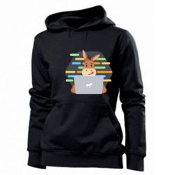 Женское худи Horse hacker - PrintSalon