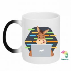 Чашка-хамелеон Horse hacker - PrintSalon