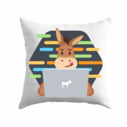 Подушка Horse hacker - PrintSalon