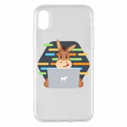 Чехол для iPhone X/Xs Horse hacker - PrintSalon