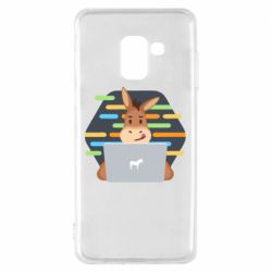 Чехол для Samsung A8 2018 Horse hacker - PrintSalon