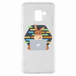 Чехол для Samsung A8+ 2018 Horse hacker - PrintSalon