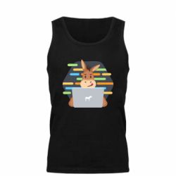 Мужская майка Horse hacker - PrintSalon