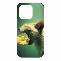 Чохол для iPhone 14 Pro Hot cat - PrintSalon