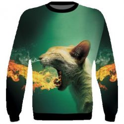 3D світшот Hot cat - PrintSalon