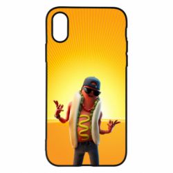 Чехол для iPhone X/Xs Hot Dog Man Fortnite