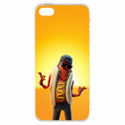 Чохол для iphone 5/5S/SE Hot Dog Man Fortnite