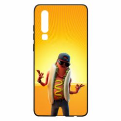 Чехол для Huawei P30 Hot Dog Man Fortnite