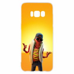 Чехол для Samsung S8 Hot Dog Man Fortnite