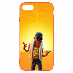 Чехол для iPhone 8 Hot Dog Man Fortnite