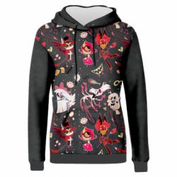 Жіноче 3D худі Hotel Hazbin art