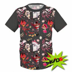 Дитяча 3D футболка Hotel Hazbin art - PrintSalon