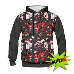 Дитяче 3D худі Hotel Hazbin art - PrintSalon