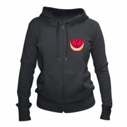 Женское худи на молнии Hotel Hazbin smile - PrintSalon