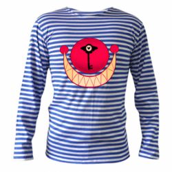 Тельняшка с длинным рукавом Hotel Hazbin smile - PrintSalon