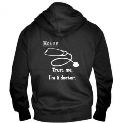 Мужское худи на молнии House trust me - PrintSalon