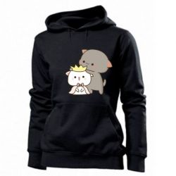 Женское худи Чиби котики - PrintSalon