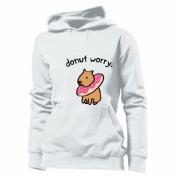 Женское худи Donut Worry - PrintSalon