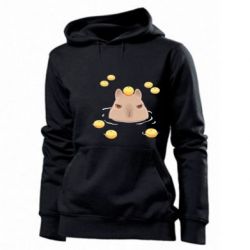 Женское худи Морда капибары - PrintSalon