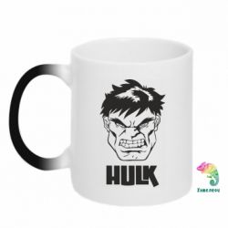 Чашка-хамелеон Hulk face