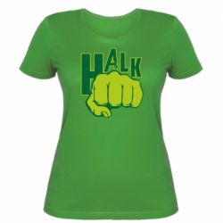 Женская футболка Hulk fist - PrintSalon