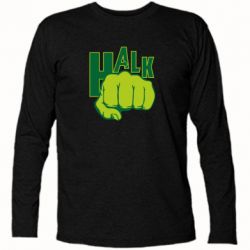 Футболка с длинным рукавом Hulk fist - PrintSalon
