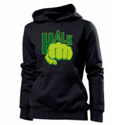 Женское худи Hulk fist - PrintSalon
